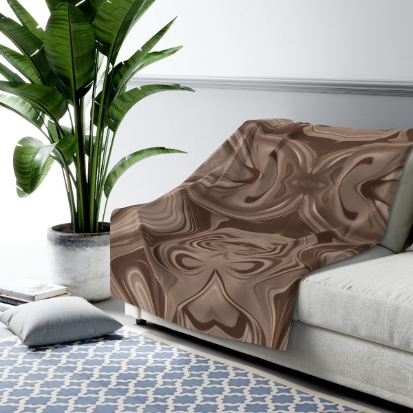 Lipnotic Kaleidoscope Background In Almondine 01 - Sherpa Fleece Blanket - Image 7