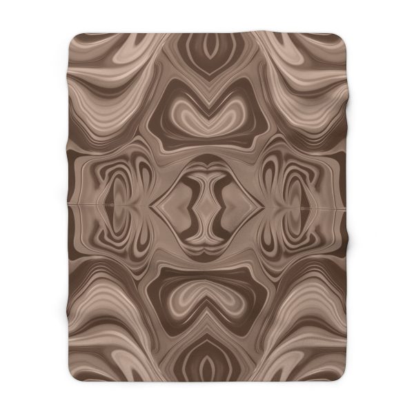 Lipnotic Kaleidoscope Background In Almondine 02 - Sherpa Fleece Blanket