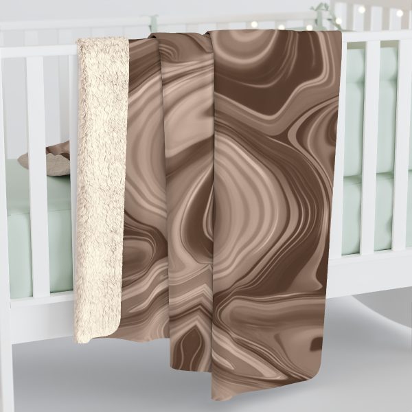 Lipnotic Kaleidoscope Background In Almondine 04 - Sherpa Fleece Blanket - Image 4