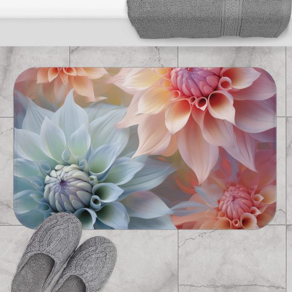 Pastel Fantasy Baroque Floral 02 - Bath Mat - Image 4