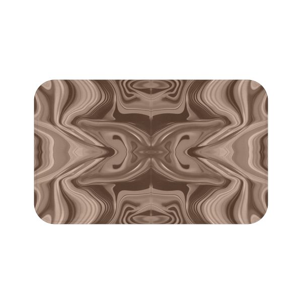 Lipnotic Kaleidoscope Background In Almondine 01 - Bath Mat - Image 5