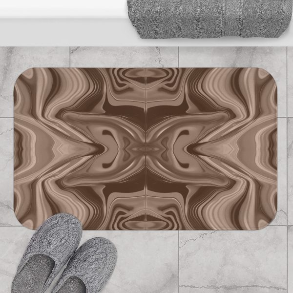 Lipnotic Kaleidoscope Background In Almondine 01 - Bath Mat - Image 8