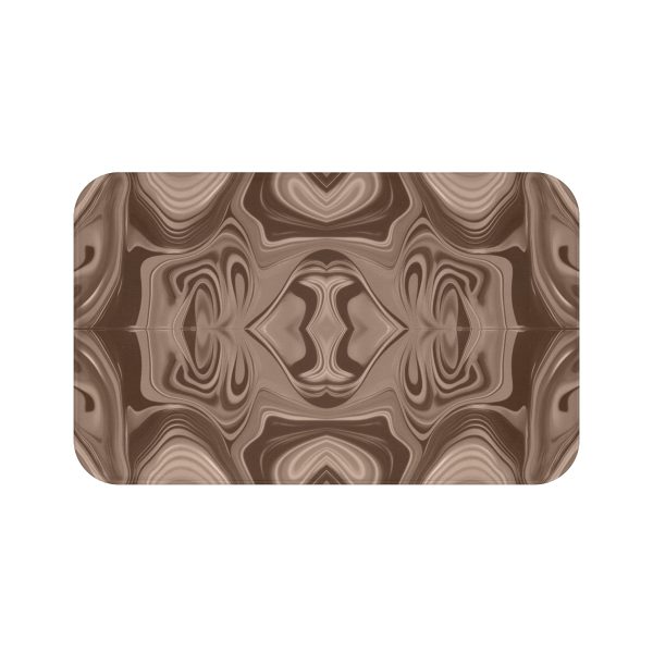 Lipnotic Kaleidoscope Background In Almondine 02 - Bath Mat - Image 5