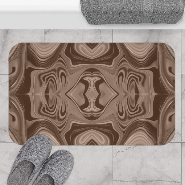 Lipnotic Kaleidoscope Background In Almondine 02 - Bath Mat - Image 8