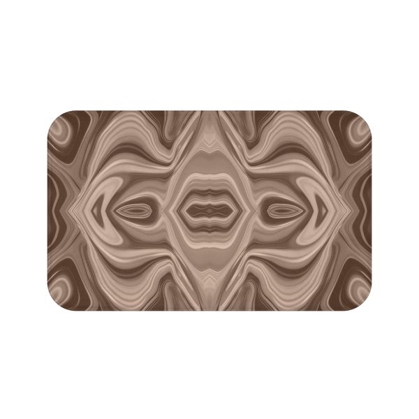 Lipnotic Kaleidoscope Background In Almondine 03 - Bath Mat