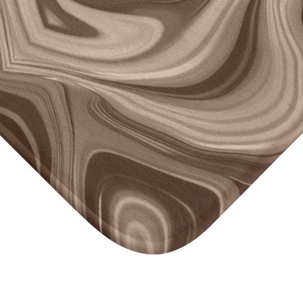 Lipnotic Kaleidoscope Background In Almondine 03 - Bath Mat - Image 2