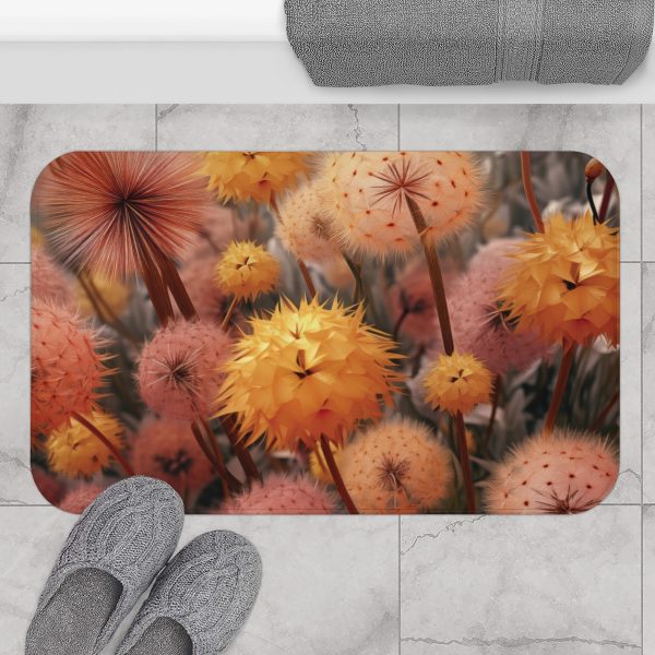 Autumn Dandelion Dream - Bath Mat - Image 4