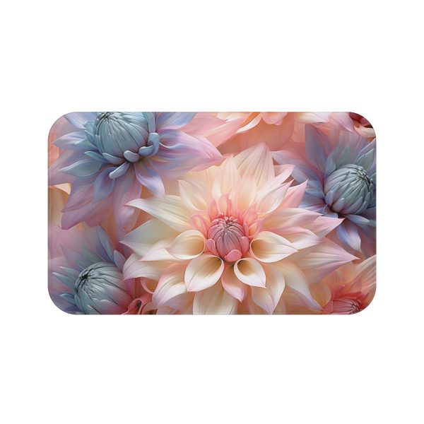 Pastel Fantasy Baroque Floral 01 - Bath Mat