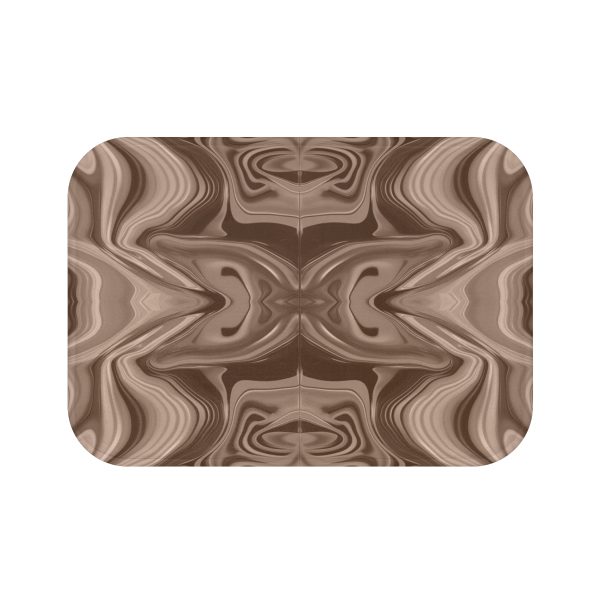 Lipnotic Kaleidoscope Background In Almondine 01 - Bath Mat