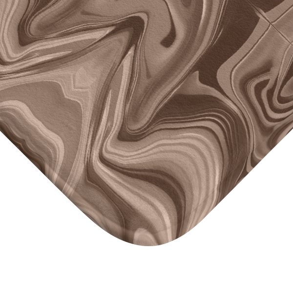 Lipnotic Kaleidoscope Background In Almondine 01 - Bath Mat - Image 2