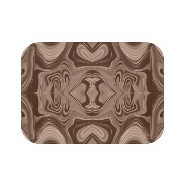 Lipnotic Kaleidoscope Background In Almondine 02 - Bath Mat