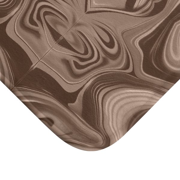 Lipnotic Kaleidoscope Background In Almondine 02 - Bath Mat - Image 2