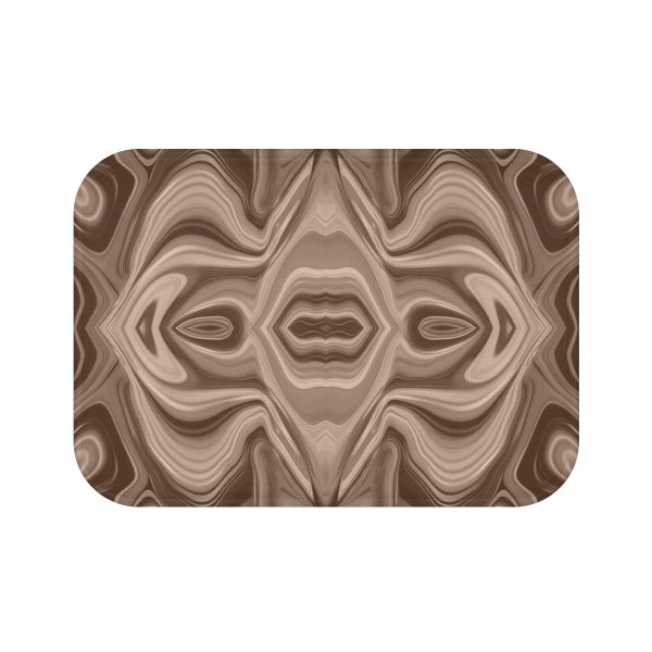 Lipnotic Kaleidoscope Background In Almondine 03 - Bath Mat - Image 5