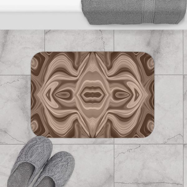 Lipnotic Kaleidoscope Background In Almondine 03 - Bath Mat - Image 8