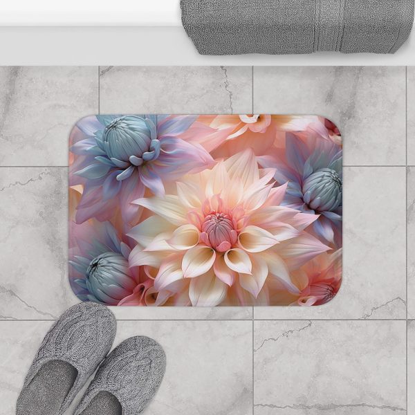 Pastel Fantasy Baroque Floral 01 - Bath Mat - Image 8