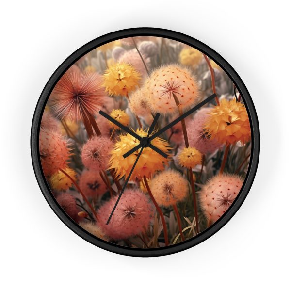 Autumn Dandelion Dream - Wood Frame Wall Clock - Image 4