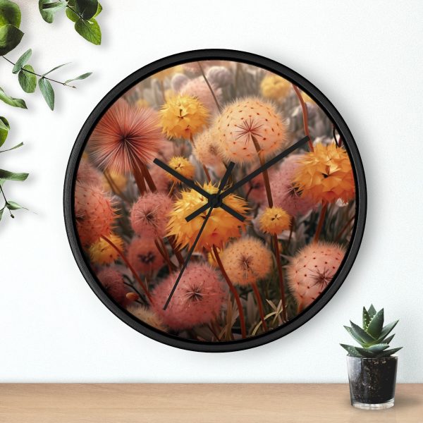 Autumn Dandelion Dream - Wood Frame Wall Clock - Image 6