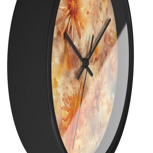 Dandelion Amber Inclusion Print - Wood Frame Wall Clock - Image 5