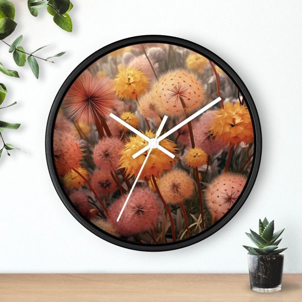 Autumn Dandelion Dream - Wood Frame Wall Clock - Image 9