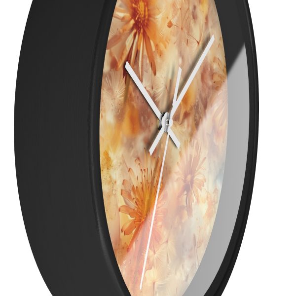 Dandelion Amber Inclusion Print - Wood Frame Wall Clock - Image 8