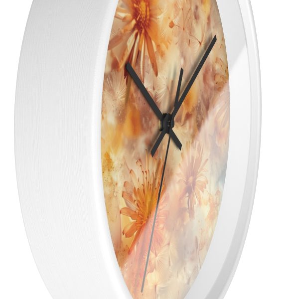 Dandelion Amber Inclusion Print - Wood Frame Wall Clock - Image 11