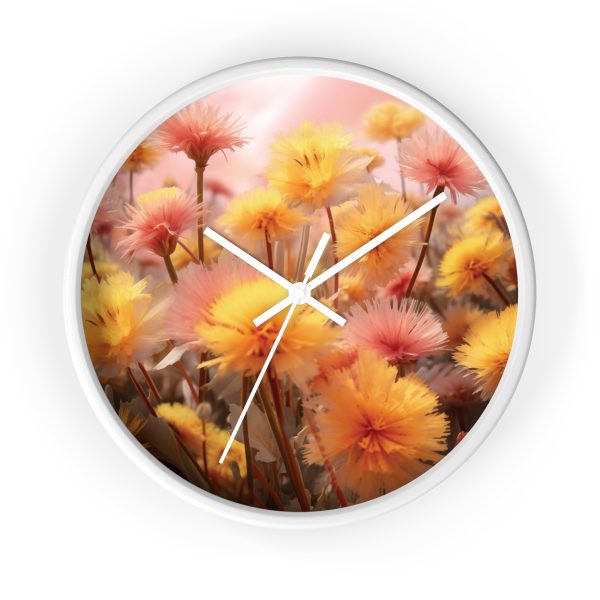 Fuzzy Dandelion Fantasy - Wood Frame Wall Clock - Image 13