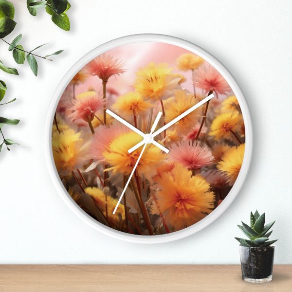 Fuzzy Dandelion Fantasy - Wood Frame Wall Clock - Image 15