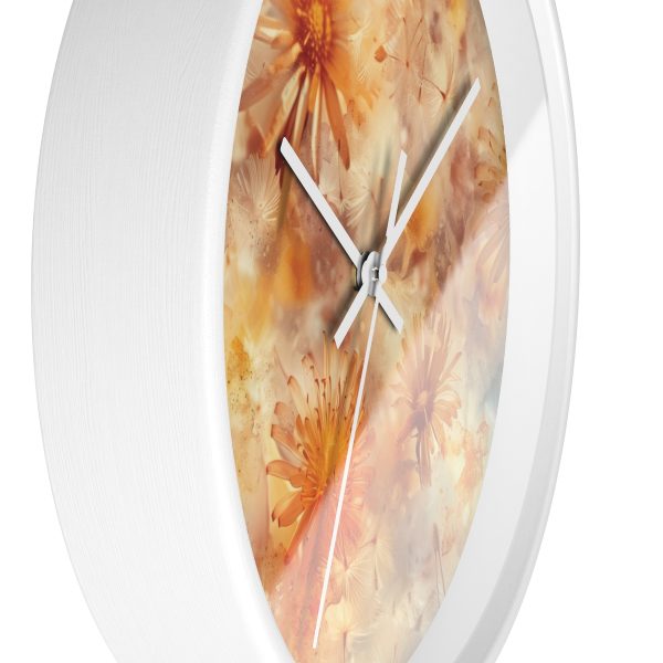 Dandelion Amber Inclusion Print - Wood Frame Wall Clock - Image 14