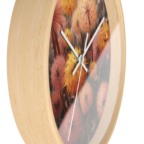 Autumn Dandelion Dream - Wood Frame Wall Clock - Image 2