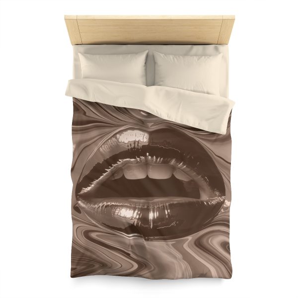 Lipnotic In Almondine - Microfiber Duvet Cover - Image 5