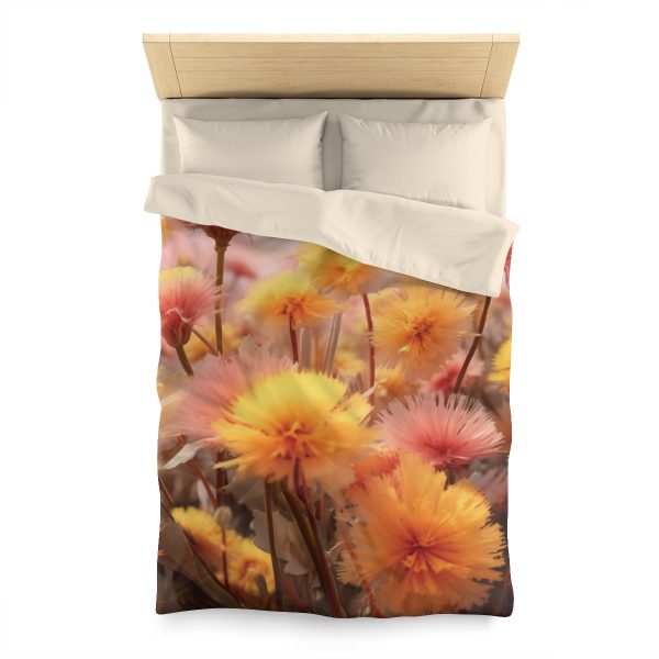 Fuzzy Dandelion Fantasy - Microfiber Duvet Cover - Image 5