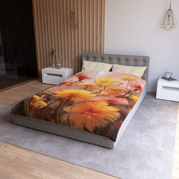 Fuzzy Dandelion Fantasy - Microfiber Duvet Cover - Image 6