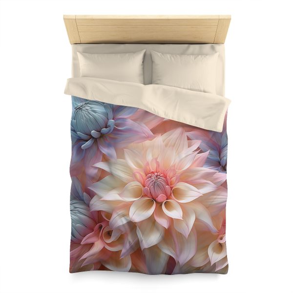 Pastel Fantasy Baroque Floral 01 - Microfiber Duvet Cover - Image 5