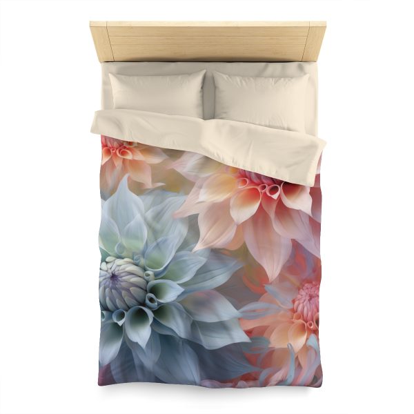 Pastel Fantasy Baroque Floral 02 - Microfiber Duvet Cover - Image 5