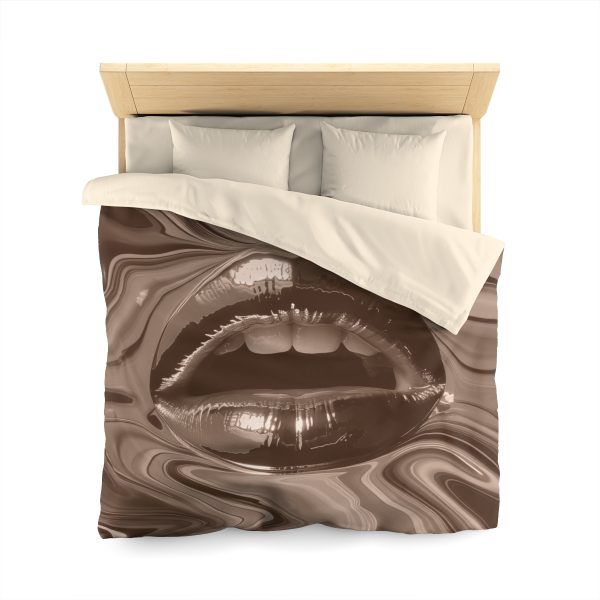 Lipnotic In Almondine - Microfiber Duvet Cover - Image 17