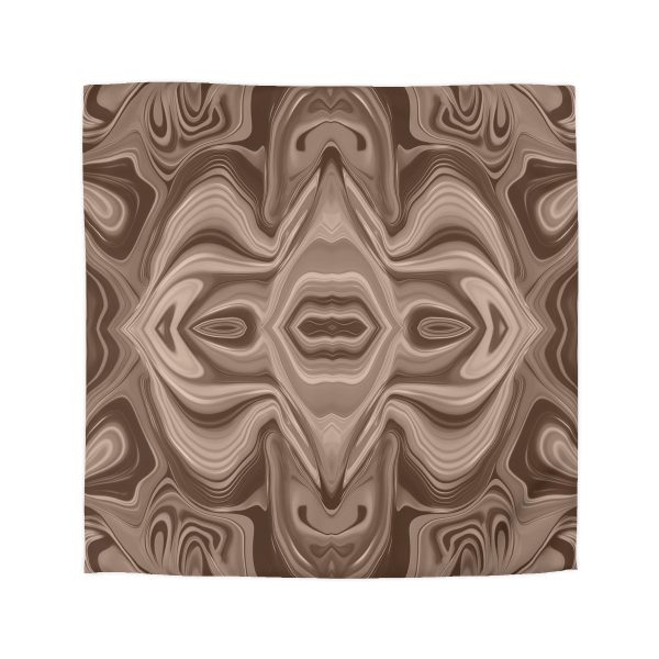 Lipnotic Kaleidoscope Background In Almondine 03 - Microfiber Duvet Cover - Image 16