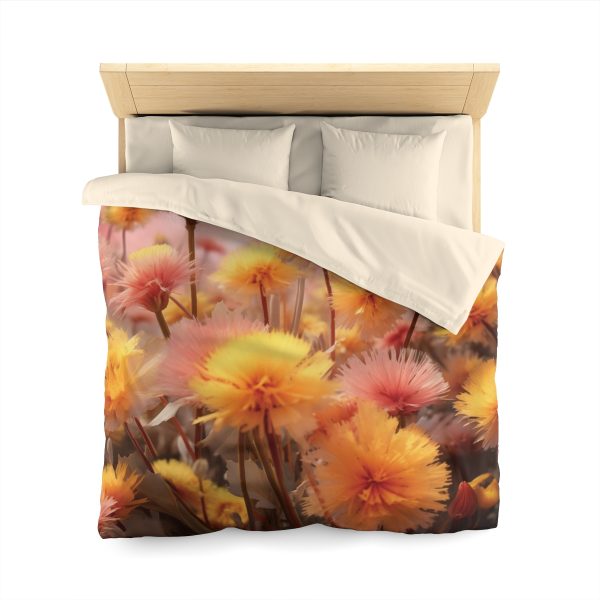 Fuzzy Dandelion Fantasy - Microfiber Duvet Cover - Image 17