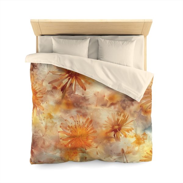 Dandelion Amber Inclusion Print - Microfiber Duvet Cover - Image 17