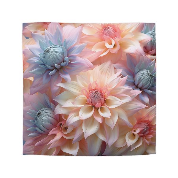 Pastel Fantasy Baroque Floral 01 - Microfiber Duvet Cover - Image 16