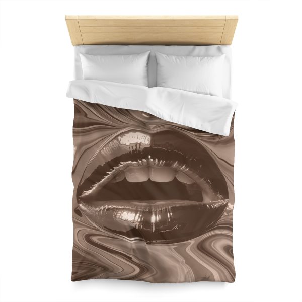 Lipnotic In Almondine - Microfiber Duvet Cover - Image 8