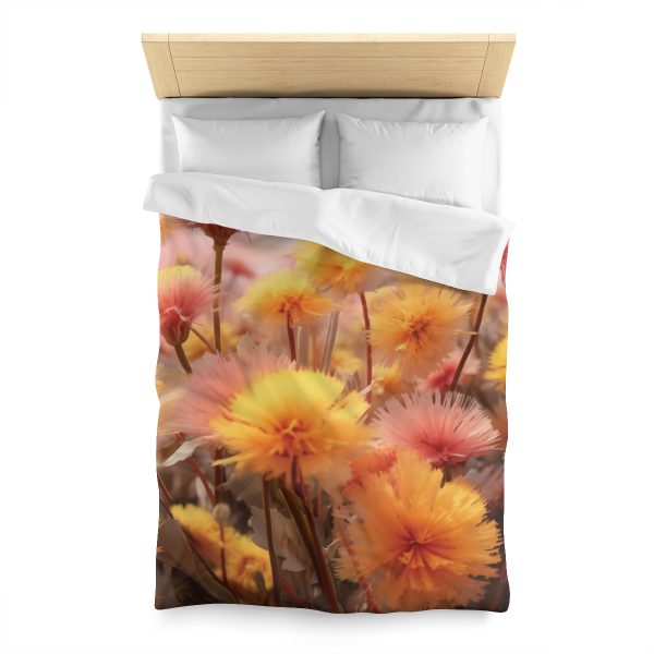 Fuzzy Dandelion Fantasy - Microfiber Duvet Cover - Image 8