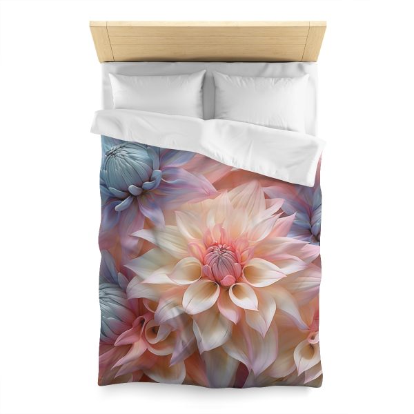 Pastel Fantasy Baroque Floral 01 - Microfiber Duvet Cover - Image 8