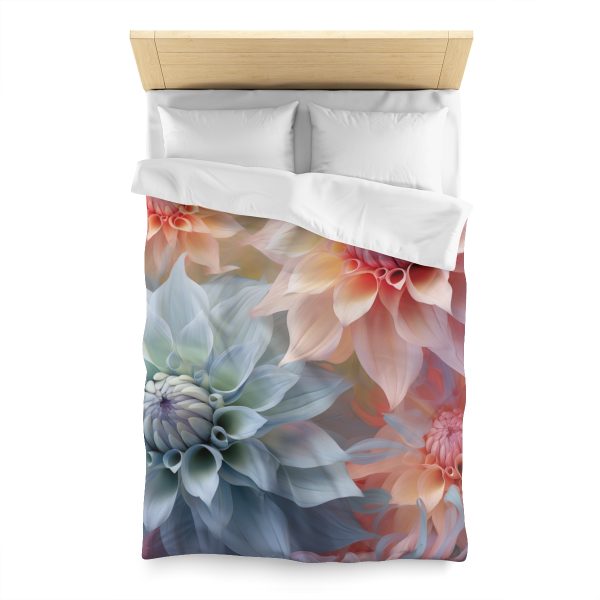 Pastel Fantasy Baroque Floral 02 - Microfiber Duvet Cover - Image 8