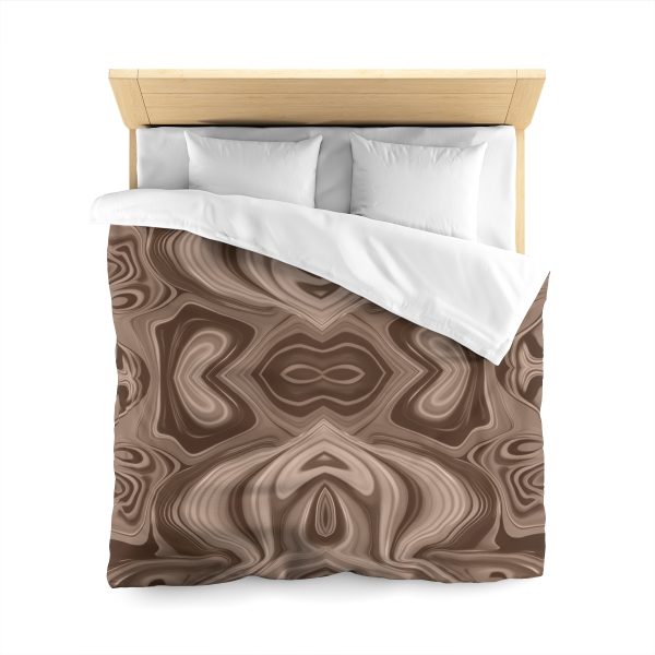 Lipnotic Kaleidoscope Background In Almondine 04 - Microfiber Duvet Cover - Image 20