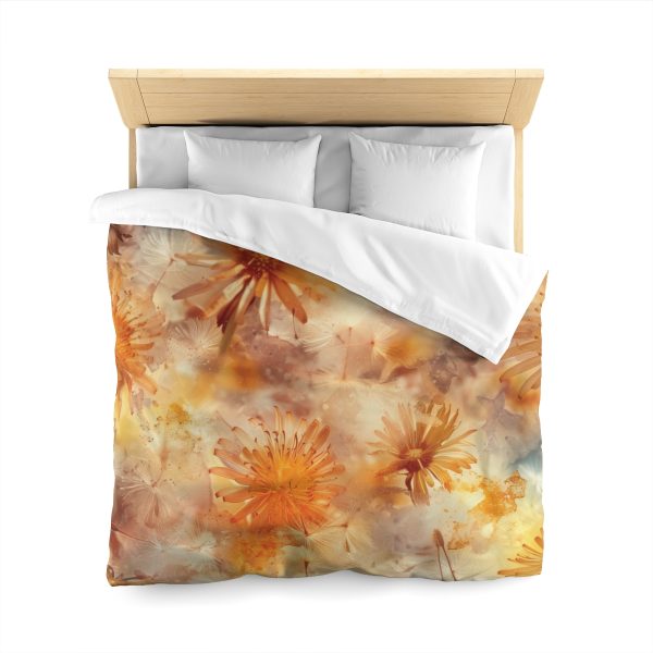 Dandelion Amber Inclusion Print - Microfiber Duvet Cover - Image 20