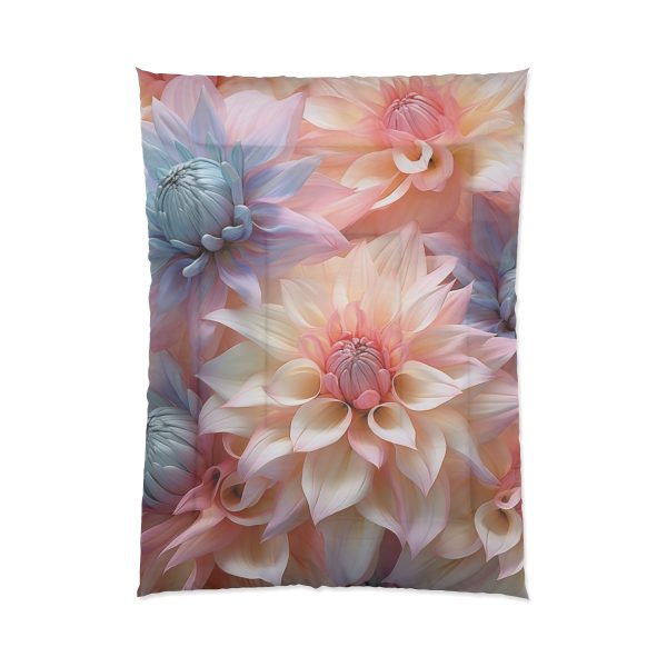 Pastel Fantasy Baroque Floral 01 - Comforter - Image 5