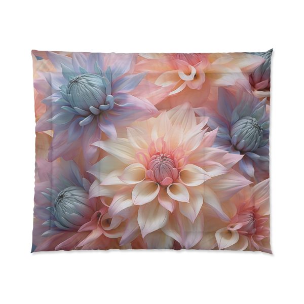 Pastel Fantasy Baroque Floral 01 - Comforter - Image 7