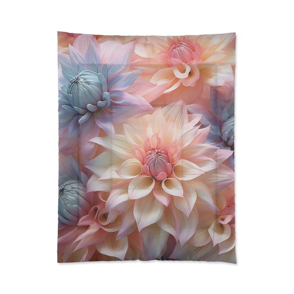 Pastel Fantasy Baroque Floral 01 - Comforter - Image 3