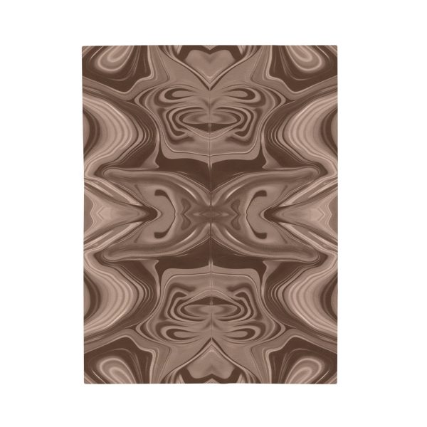 Lipnotic Kaleidoscope Background In Almondine 01 - Velveteen Plush Blanket - Image 9