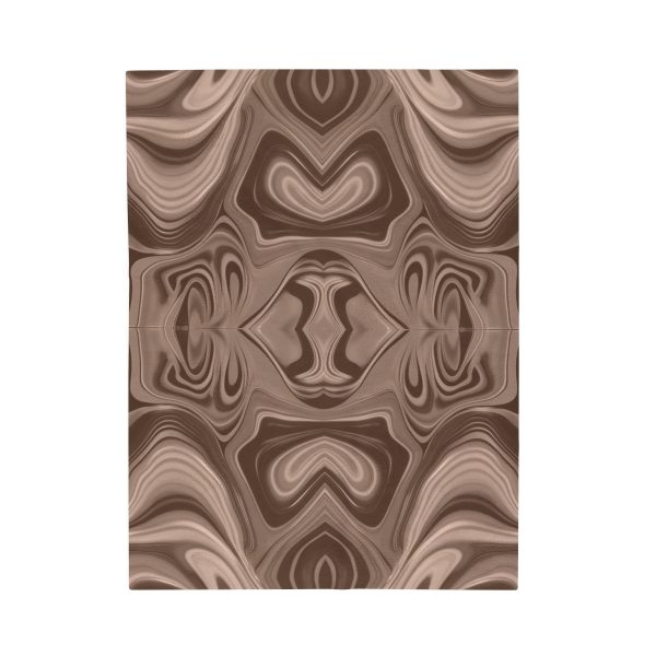 Lipnotic Kaleidoscope Background In Almondine 02 - Velveteen Plush Blanket - Image 9